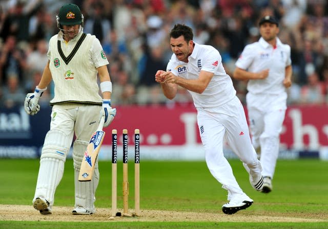 Anderson was fired up after dismissing Michael Clarke at Trent Bridge (Rui Vieira/PA)