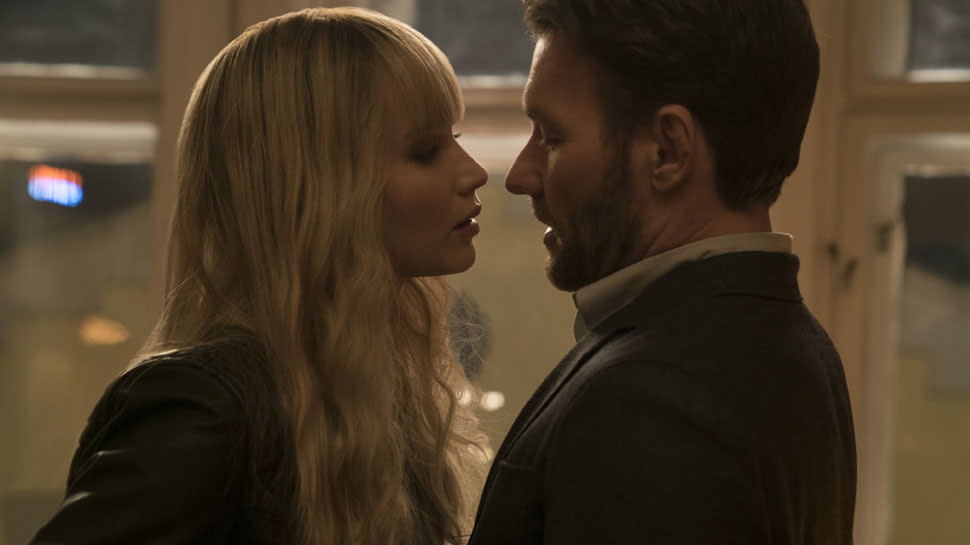 Red Sparrow depicts strong scenes of violence