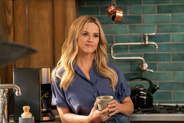 <p>Erin Simkin/Apple TV+</p> Reese Witherspoon in 'The Morning Show'.