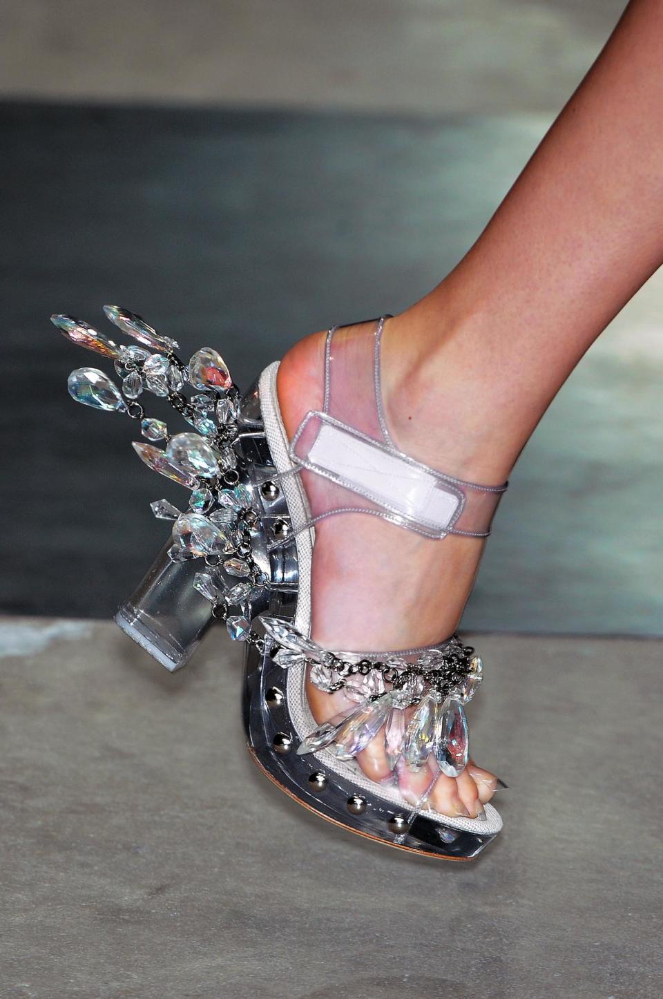 Prada Acrylic and Crystal Sandals, S/S 2010