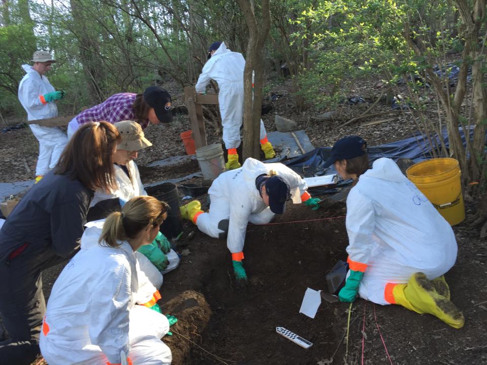 FBI agents from evidence response teams across the country work with staff from the University of Tennessee Forensic Anthropology Center, often called the Body Farm, to recover human remains.