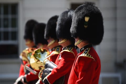 Band plays at the Changing of the Guards - Credit: Getty