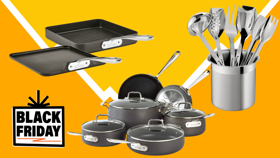 Get great deals on All-Clad nonstick pans, stainless steel serve-ware and griddles for Black Friday.