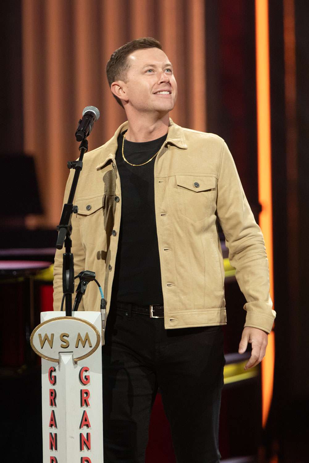 <p>Chris Hollo/Grand Ole Opry</p> Scotty McCreery at the Grand Ole Opry