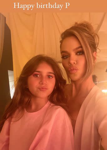 <p>Khloe Kardashian/Instagram</p> Khloé with her niece Penelope