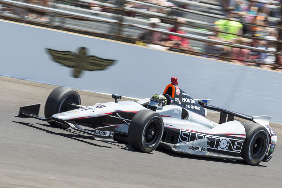 May 25, 2014: IndyCar Driver Kurt Busch (26) in action during the running of the 98th Indianapolis 500 at the Indianapolis Motor Speedway in Indianapolis, IN. (Photo by Dan Sanger/Icon SMI/Corbis/Icon Sportswire via Getty Images)