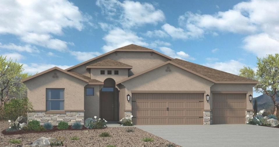 A KT Homes home located at 4566 Mesa Moreno Dr. in the Mesa Grande area, part of the Las Cruces Home Builders Association's 2022 Showcase of Homes.