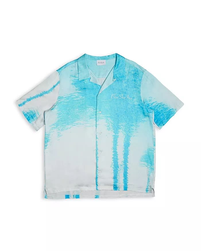 blue ocean printed t-shirt