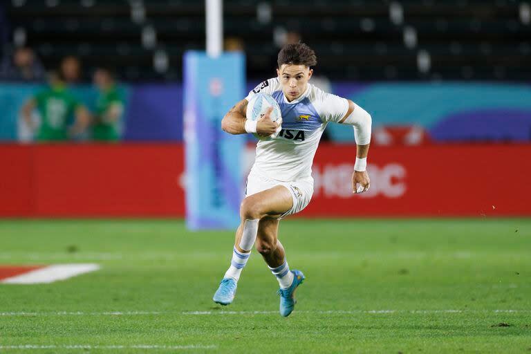 Marcos Moneta volvió a ser clave en los Pumas 7s, una sana costumbre del jugador de 23 años surgido en San Andrés