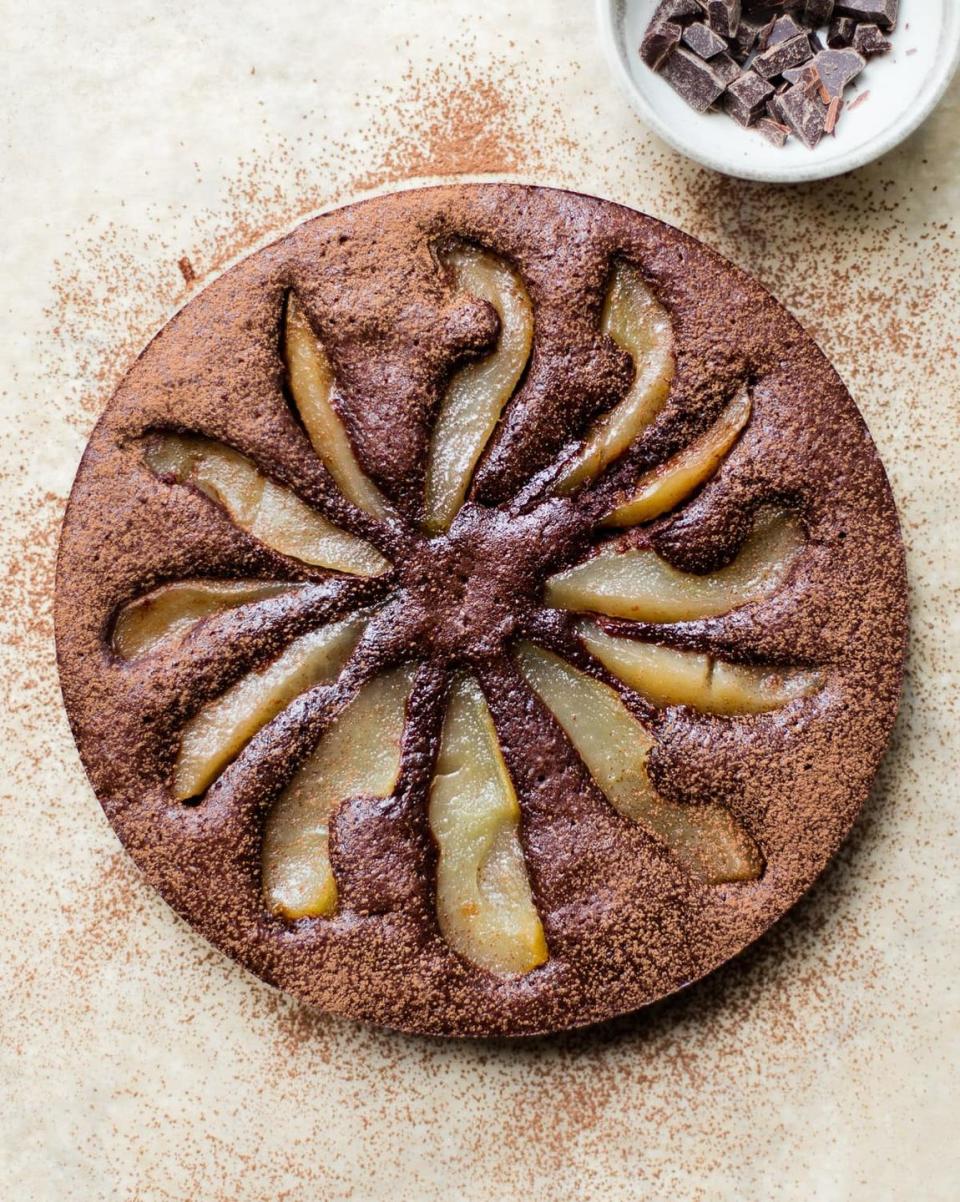 Flourless Chocolate Pear Cake