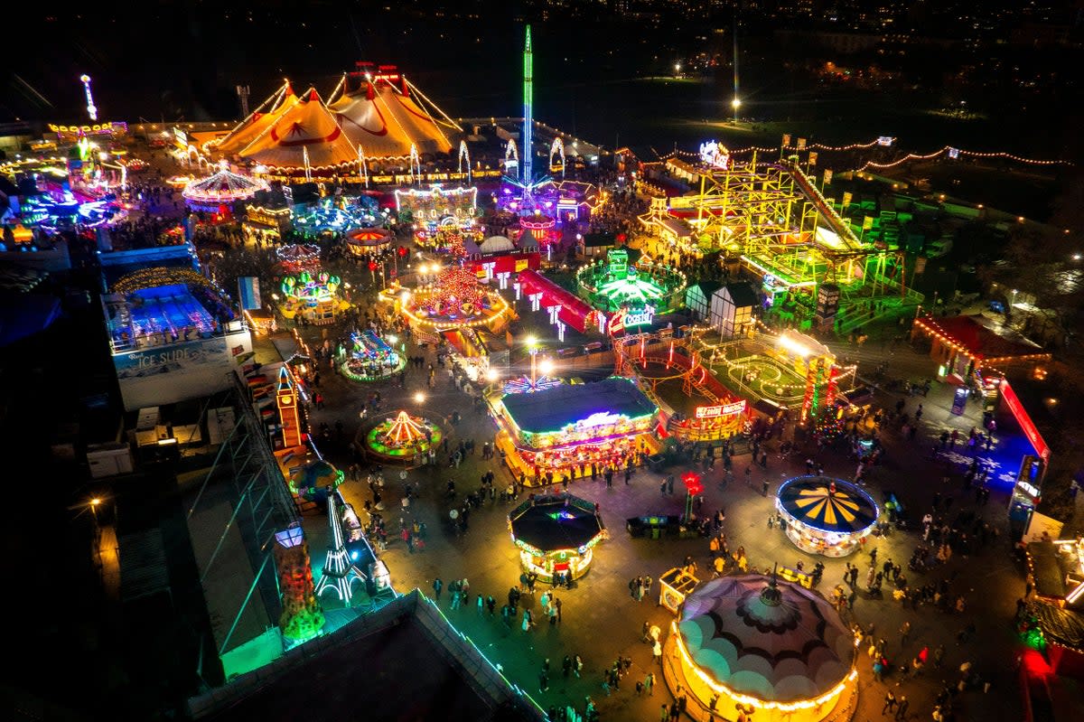 Winter Wonderland, Hyde Park’s day-glo Christmas labyrinth (Christian Barrett/Shutterstock)