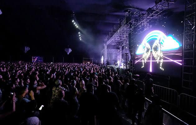 Coachella or cotton field? Actually this is Coachella but social media users were left confused. Source: Getty