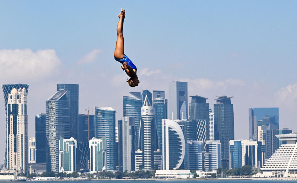 Rhiannan Iffland, pictured here at the World Aquatics Championships.