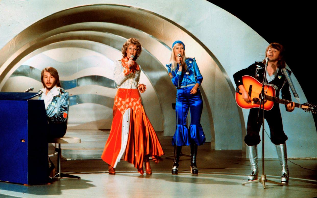 Winners take it all: Abba performing during the Eurovision Song Contest in 1974