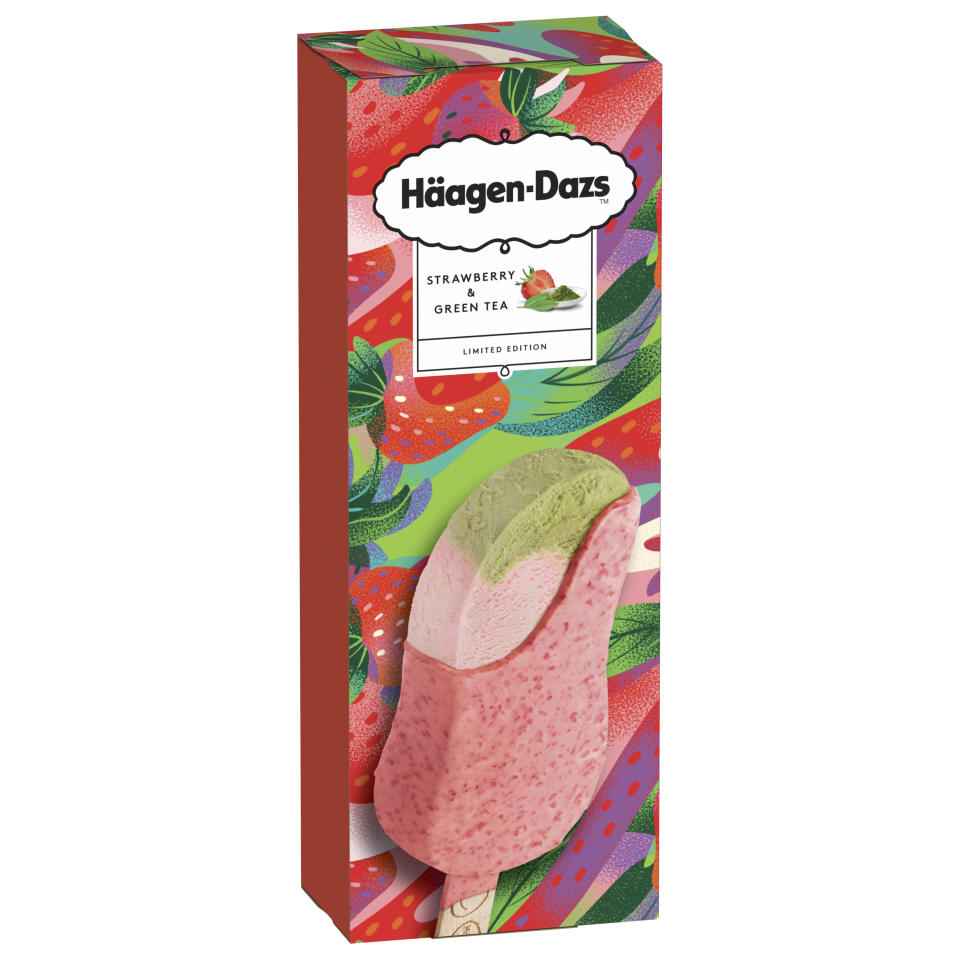 Häagen-Dazs™全新脆皮雪糕批清新登場！士多啤梨抹茶脆皮雪糕批+檸檬抹茶脆皮批 滿足一條件更送LANEIGE皇牌睡眠面膜