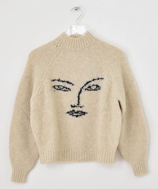 <p><strong>Paloma Wool Pieiro Sweater, $171, <a href="https://www.garmentory.com/shop/670176-paloma-wool-pieiro-sweater?dp=white&gclid=EAIaIQobChMIjtWW1My95gIVRpyzCh0AmwaMEAQYBSABEgIKkfD_BwE" rel="nofollow noopener" target="_blank" data-ylk="slk:available here;elm:context_link;itc:0;sec:content-canvas" class="link ">available here</a>: </strong>I bought this sweater in early October when fall started to kick in and I've only taken it off a few times since. </p>