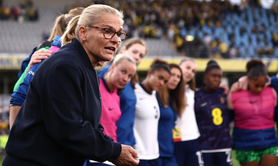 <span>Sarina Wiegman is grateful to have time for England to improve their attack.</span><span>Photograph: Naomi Baker/The FA/Getty Images</span>