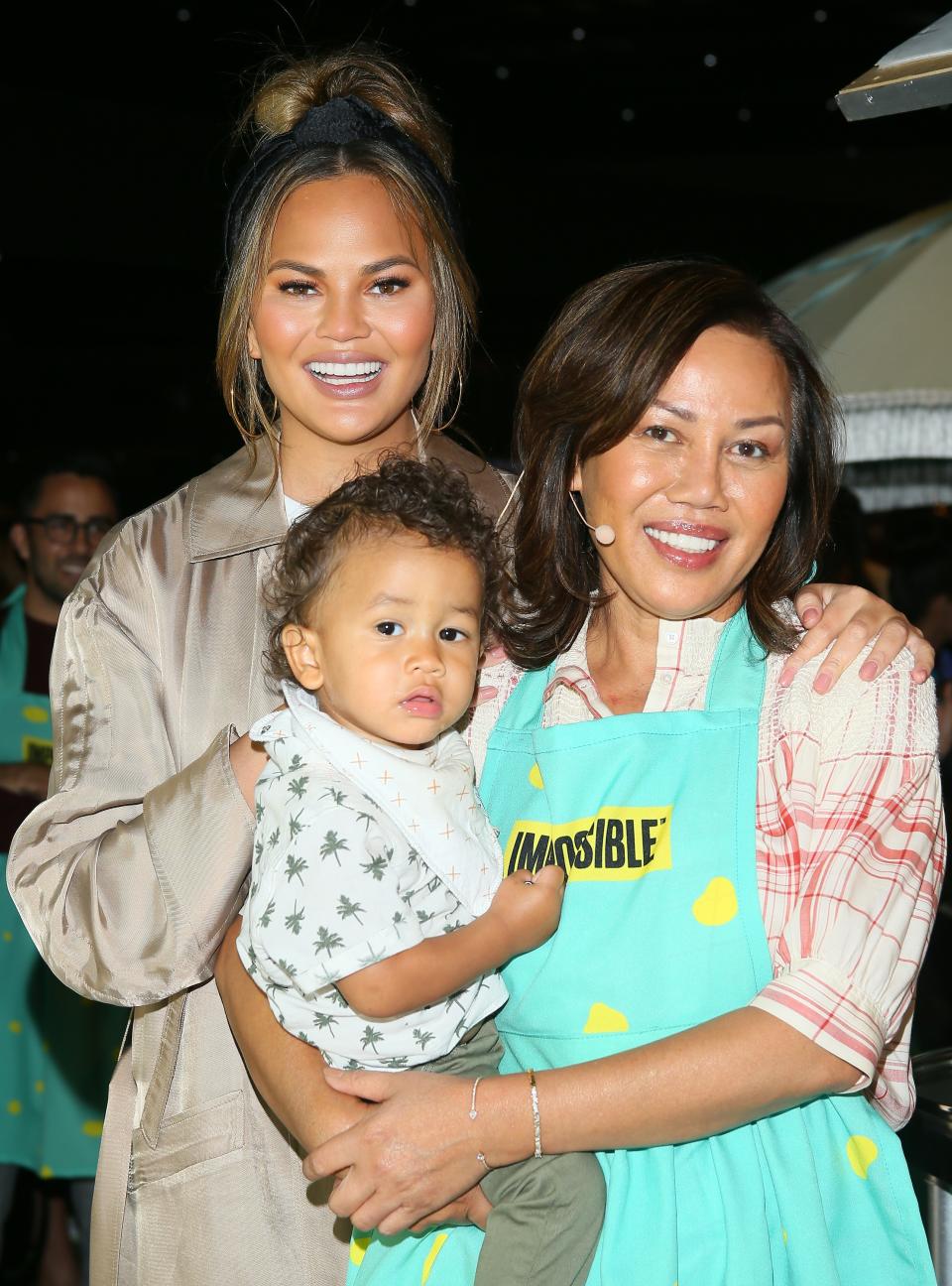 Chrissy and John already live with her mother, Pepper. Photo: Getty Images