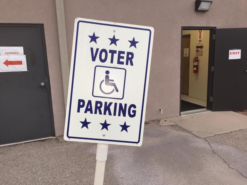 The Eddy County Clerk's office in Carlsbad prepares for last minute voters on Nov. 2, 2021 during local elections.