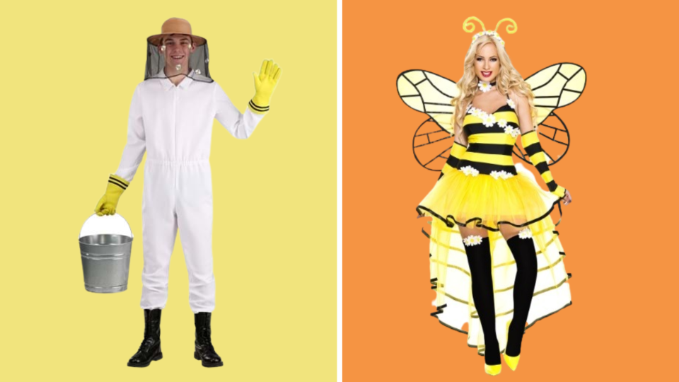 best couples costumes: Halloween Costumes Queen Bee and Busy Beekeeper costumes