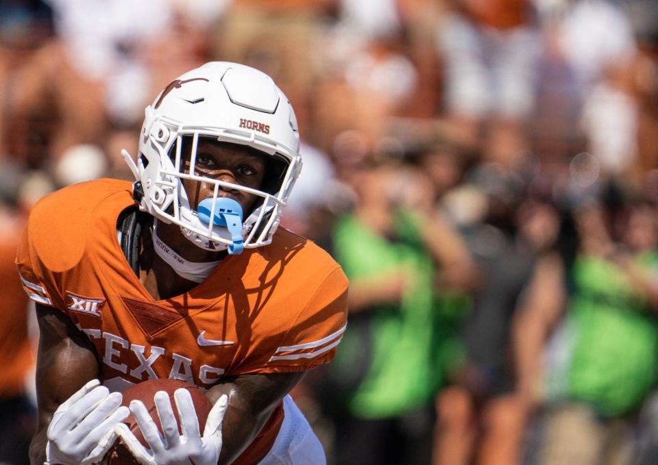 Texas wide receiver Xavier Worthy, one of the top wideouts in the nation, could face off with Alabama star cornerback Kool-Aid McKinstry in a high-profile matchup on the outside.