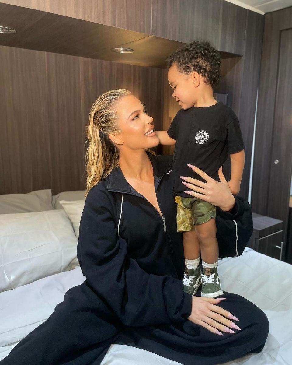 Fans Claim Khloe Kardashian's Son, Tatum, Has Her 'Original Face' In New Adorable Photos