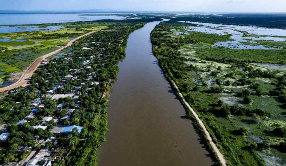 El Canal del Dique es el primer megaproyecto de restauración ambiental que se firmó en Colombia. Foto: Sacyr