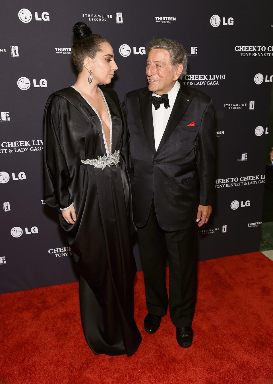 Lady Gaga attends "Cheek To Cheek" taping 