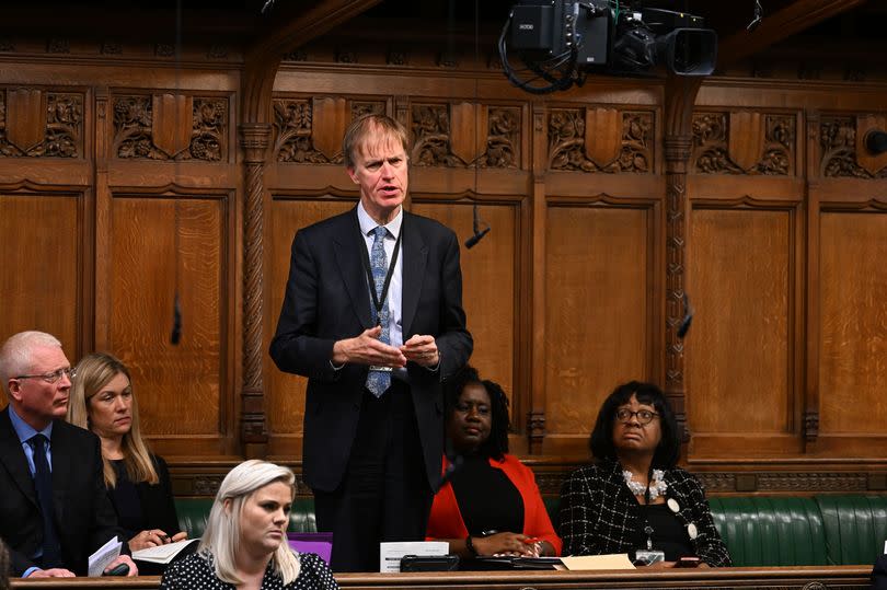 MP Sir Stephen Timms speaking in Parliament