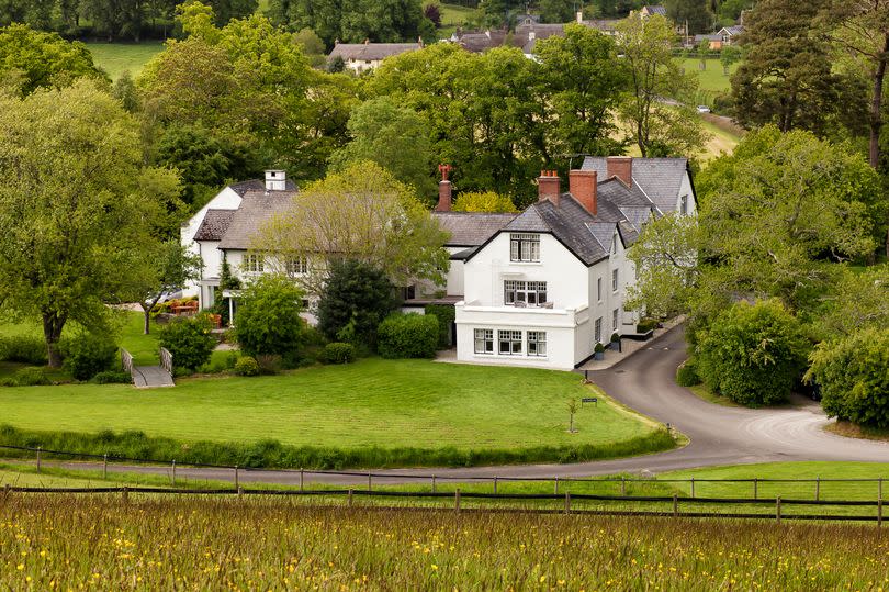 The country house hotel is located near Chagford