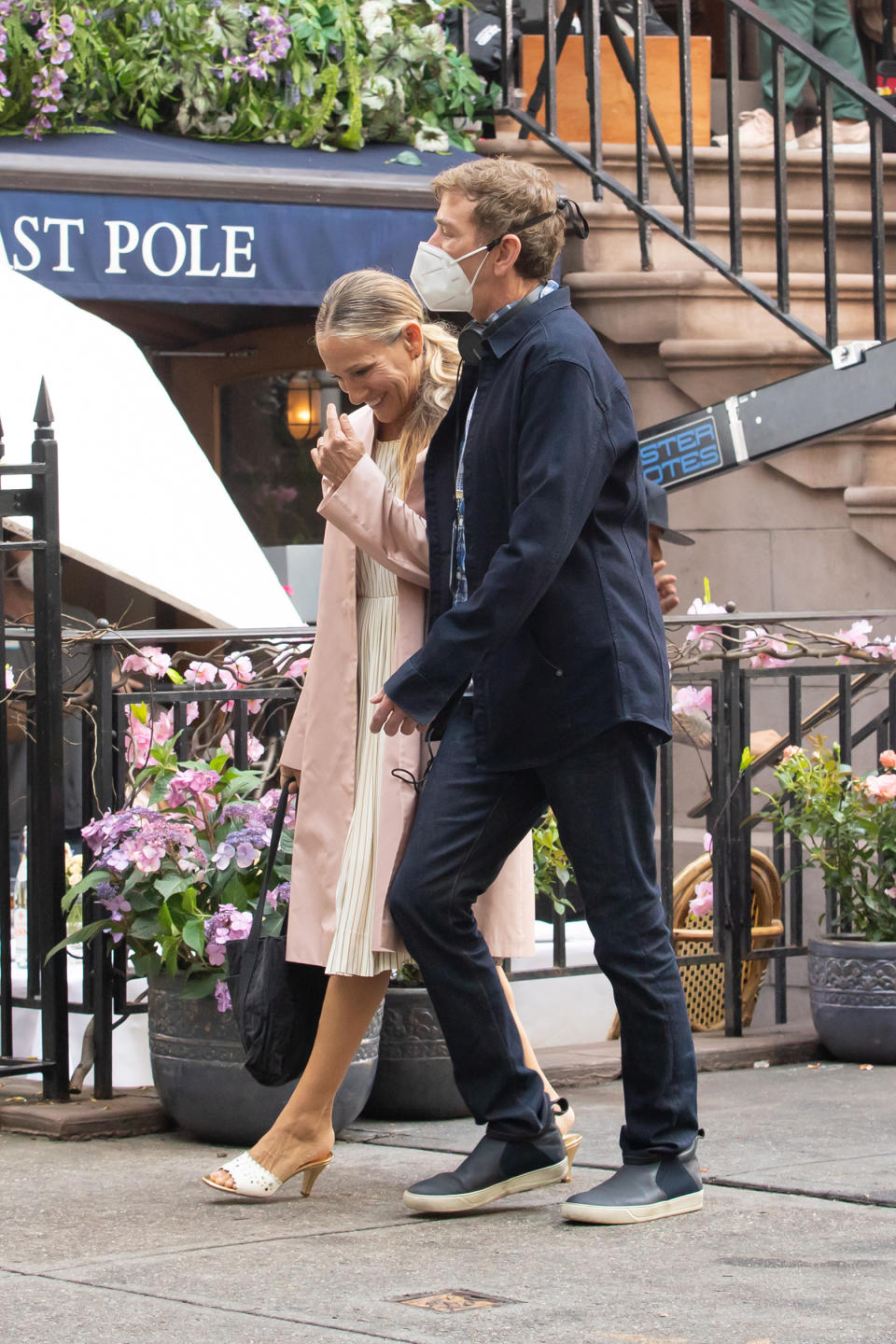 Sarah Jessica Parker fims “And Just Like That…” in New York City’s Upper East Side on July 12, 2021. - Credit: RCF / MEGA