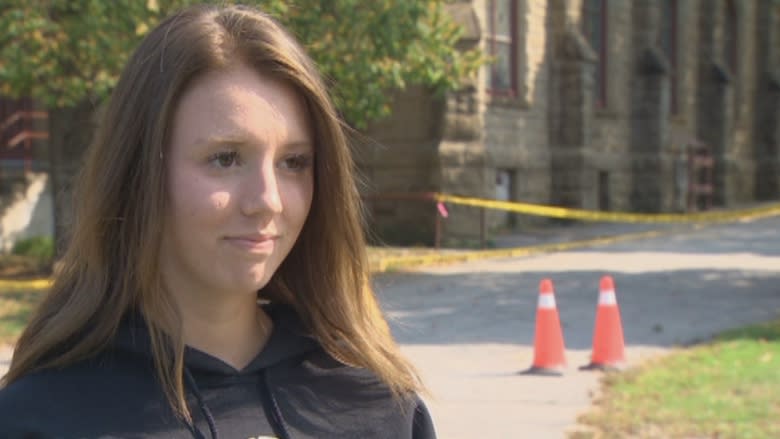 Leaning steeple removed from historic Miramichi church