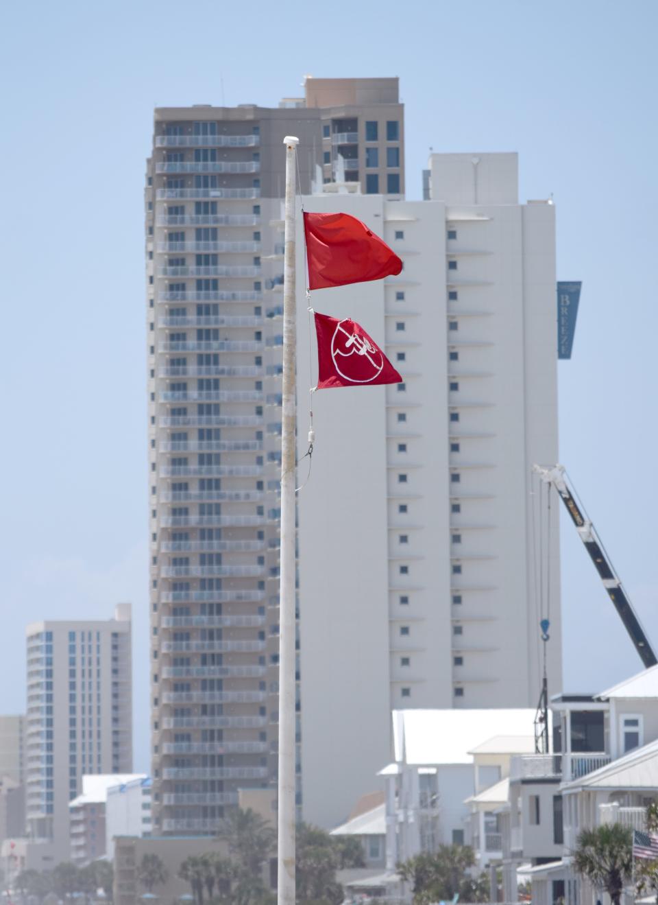 Double red flags in Bay County mean the Gulf is Mexico is closed to swimmers under penalty of a $500 fine.