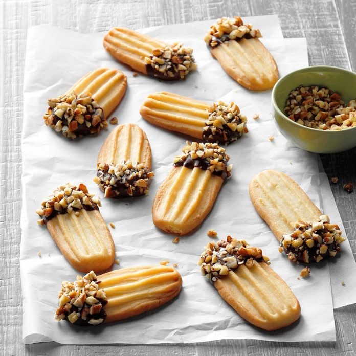 Chocolate-Tipped Butter Cookies