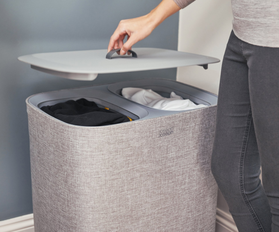 laundry basket to separate whites and blacks