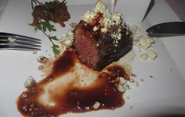 The prime natural aged bone-in ribeye at Davio's can be cut with a butter knife! Photo: Carly Williams Yahoo7 Be