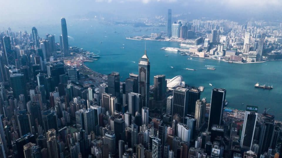 Hong Kong's famous skyline. - Dale De La Rey / AFP 
