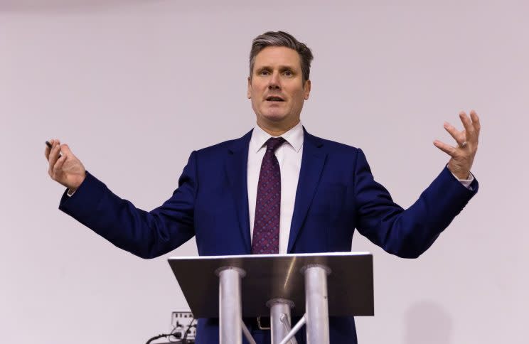 Sir Keir Starmer has laid out some of Labour's plans for Brexit ahead of its full manifesto launch in May [Vickie Flores/REX/Shutterstock]