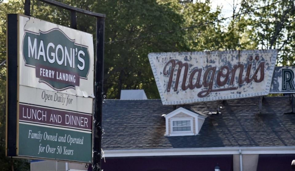 Magoni's Ferry Landing on Riverside Avenue in Somerset is for sale. The restaurant has owned and operated by the Magoni family since 1951.