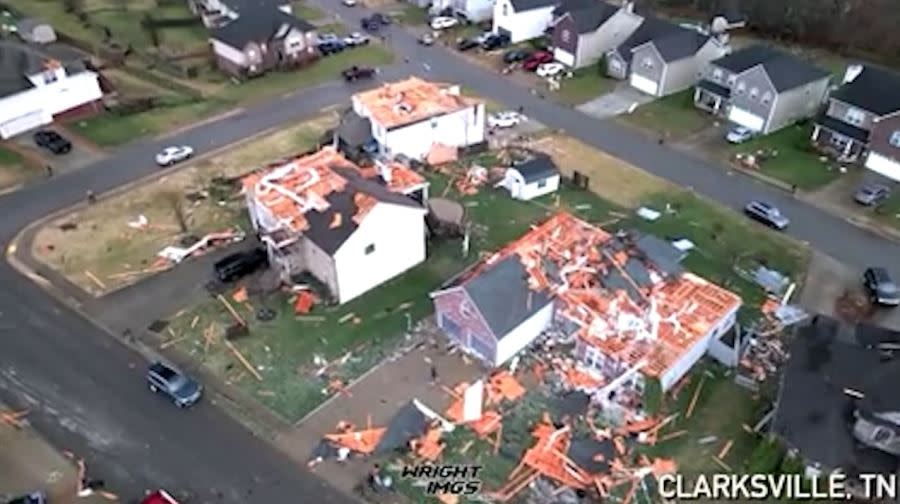 Henry Place damage Clarksville