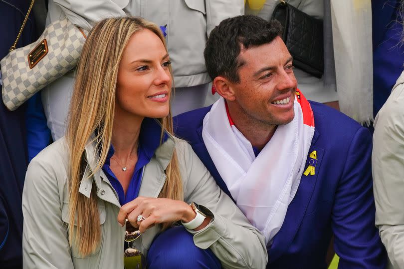 Photo shows Rory McIlroy and wife Erica Stoll