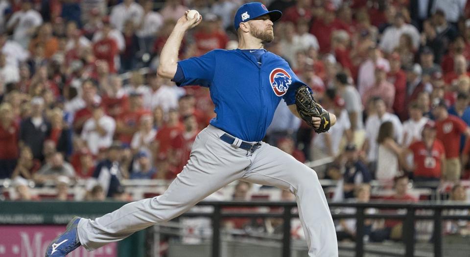 Chicago Cubs relief pitcher Wade Davis is an option for the Blue Jays if they’re looking to spend big on a reliever (Michael Reynolds/EPA)