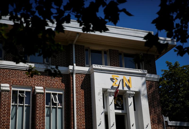 A fraternity house in the Greek Row area at the University of Washington in Seattle