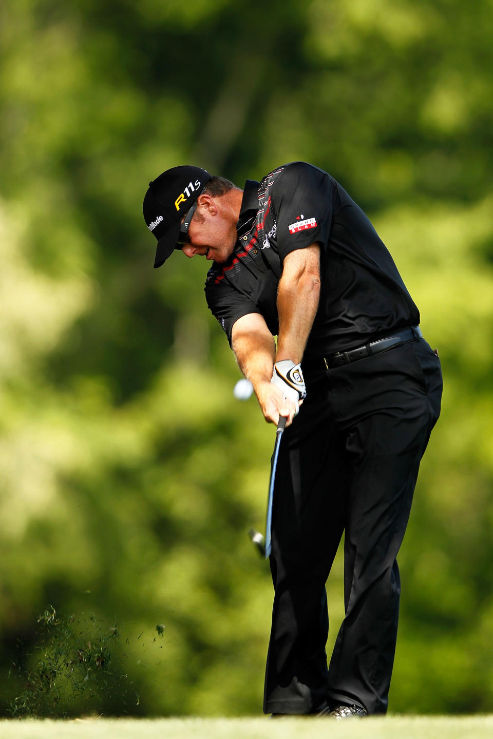 CHARLOTTE, NC - MAY 04: D.A. Points of the United States hits an approach shot on the 11th hole during the second round of the Wells Fargo Championship at the Quail Hollow Club on May 4, 2012 in Charlotte, North Carolina. (Photo by Streeter Lecka/Getty Images)