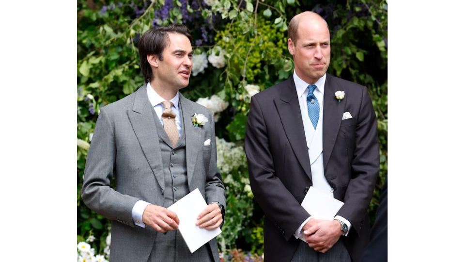 William van Cutsem and Prince William, Prince of Wales at Duke of Westminster's wedding