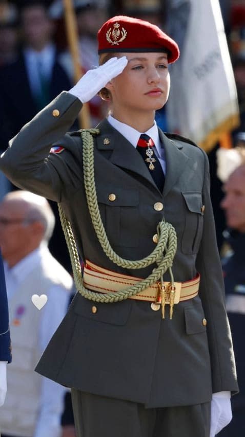 La princesa Leonor en el desfile militar