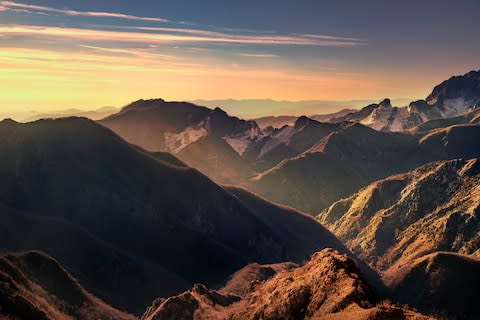 The Alpi Apuane - Credit: getty