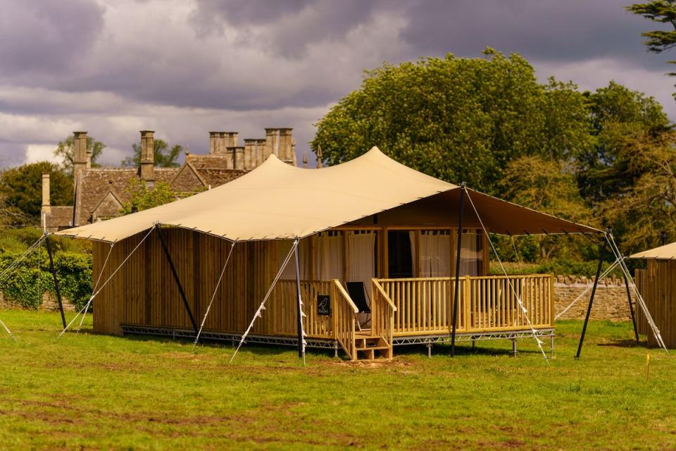  (Glampers at Woolley Grange in Wiltshire get access to the spa)