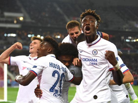 Willian scores a late winner for Chelsea against Lille (Getty)