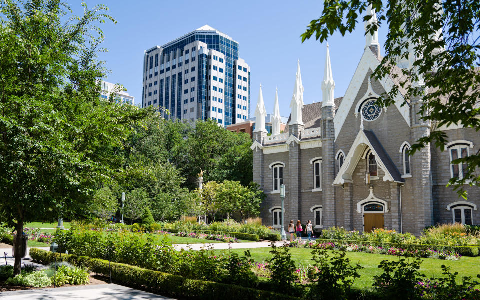 Brigham Young hailed Salt Lake City as a Kingdom of Heaven on Earth when he founded it in 1847. Walk the streets of Utahs capital today, and its hard to disagree with the Mormon leader. Not only are the sidewalks spotlessSLC earns top marks for cleanlinessbut the locals are attractive, too. In the winter, they have eight nearby ski resorts at their disposal, including those of Park City, Americas favorite mountain town. During warmer months, active Salt Lakers explore the Bonneville Shoreline Trail, an ever-expanding route of biking and walking paths following the shores of the ancientLake Bonneville.